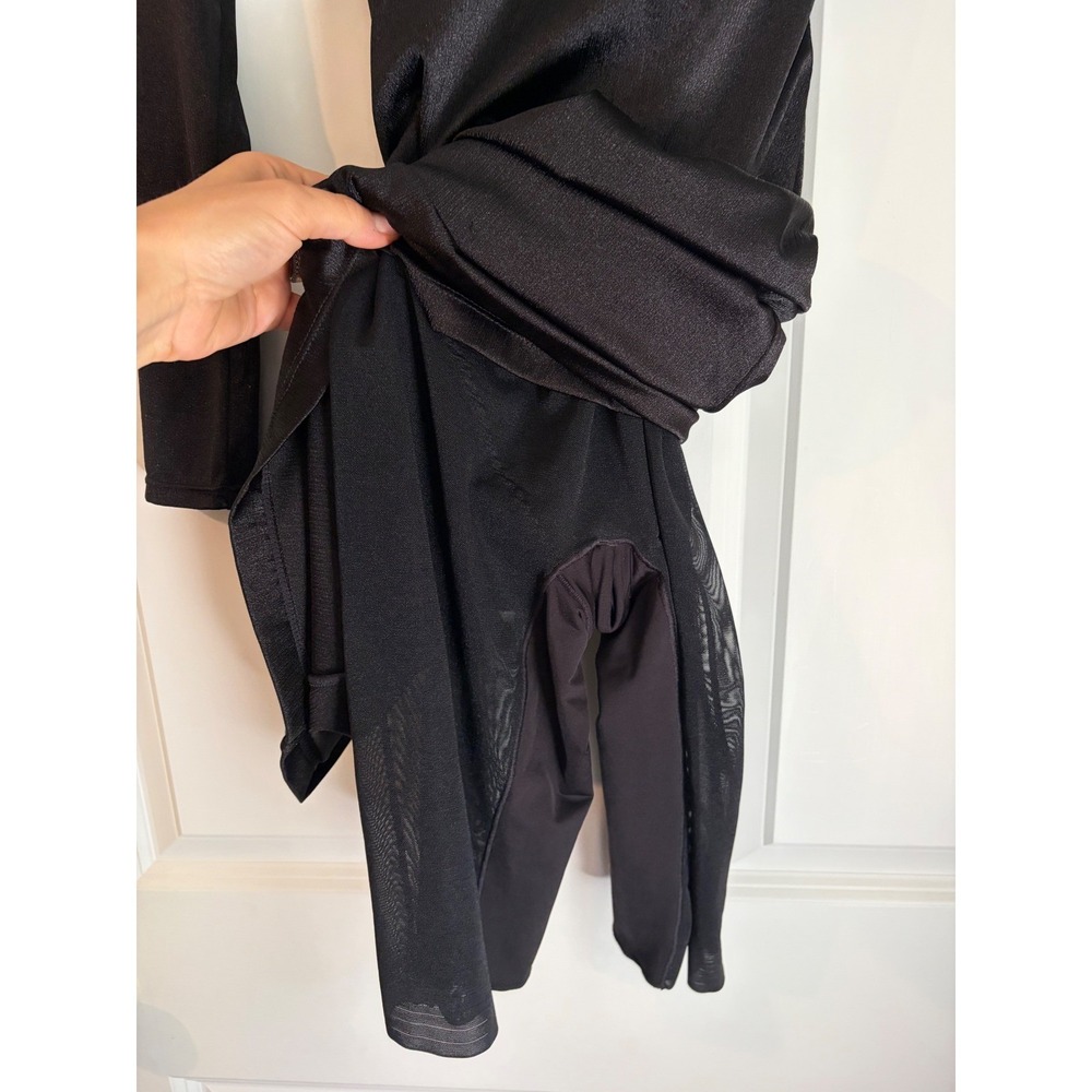 Long Sleeve Black Maxi Dress with Scoop Neck - Picture 10 of 10